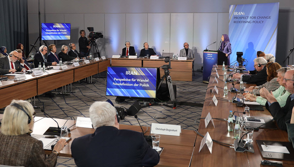 برلین - کنفرانس ایران: چشم‌انداز تغییر با حضور خانم مریم رجوی و نمایندگان مجلس فدرال آلمان و شخصیتهای سیاسی
