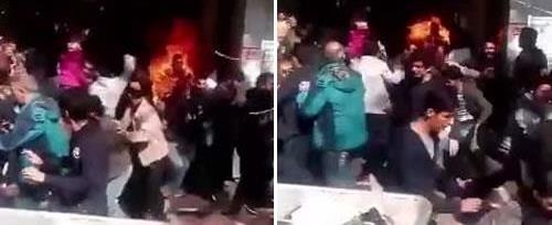 خودسوزي يك دستفروش زحمتكش در تهران