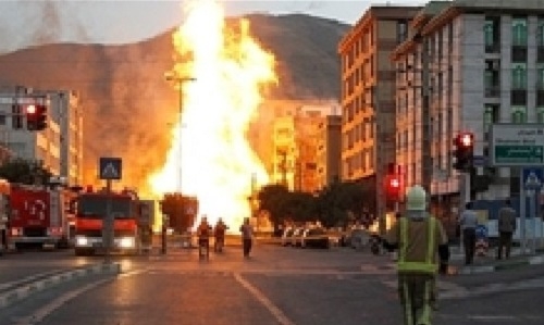 تجمع اعتراضي خانواده هاي قربانيان حادثه شهران