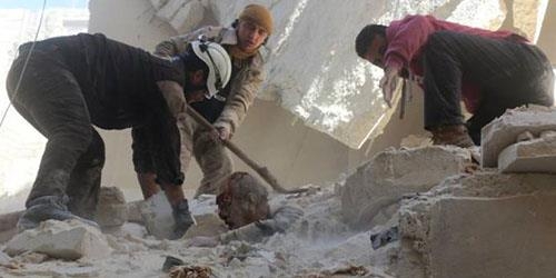 ادامه حملات هوايي رژيم اسد به مناطق مسكوني و كشتار مردم بي‌گناه