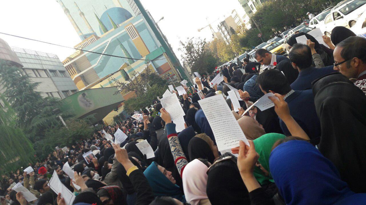 تظاهرات و درگيري در تهران