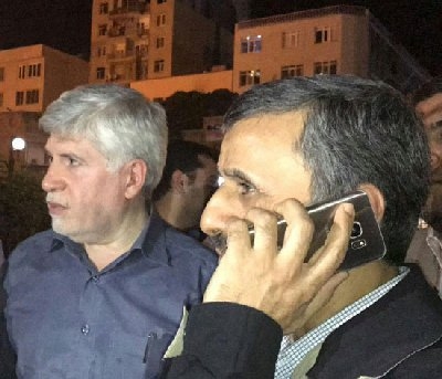 پاسدار احمدی نژاد پشت درهای بسته بیمارستان