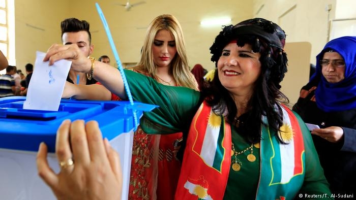 حضوربیش از ۷۰ درصد در رفراندوم استقلال کردستان