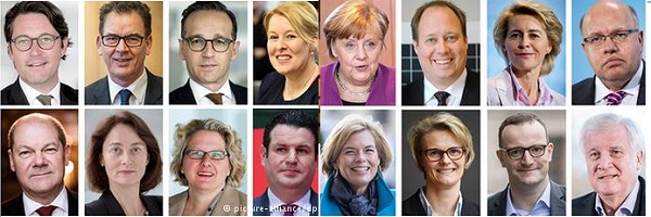 اعضای دولت جدید آلمان