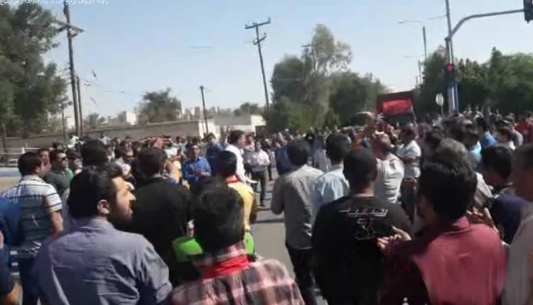 بیست و سومین روز اعتراضات گارگران فولاد اهواز