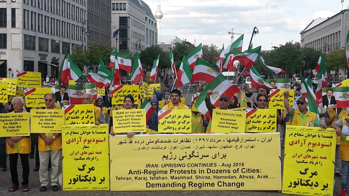 گردهمایی برای دادخواهي قتل عام ۶۷ در برلين (براندنبورگ) ـ 11 اوت 2018