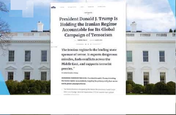 کاخ سفید: رئیس جمهور آمریکا رژیم ایران را به خاطر تروریسم مورد حسابرسی قرار میدهد