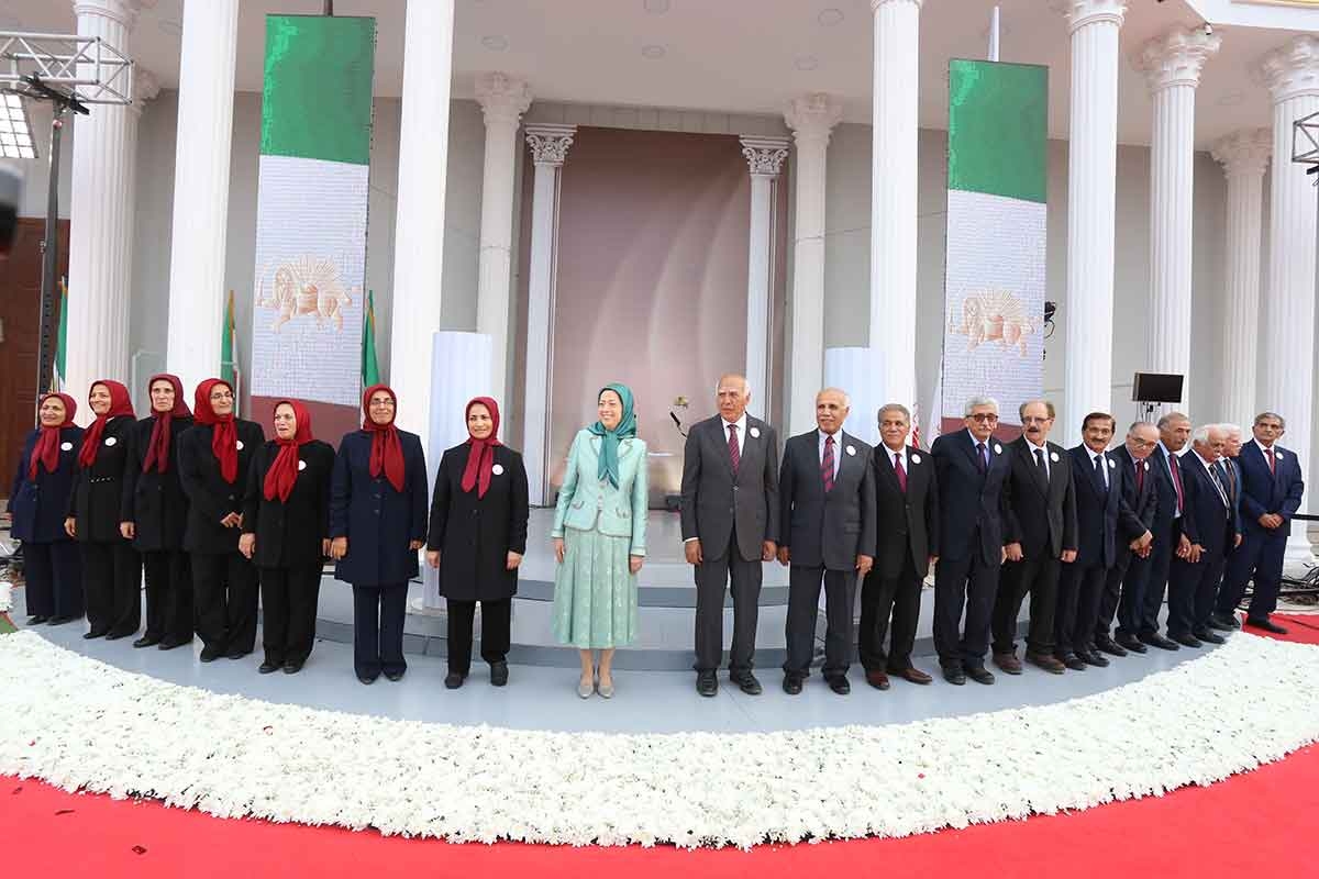 مراسم بزرگداشت آغاز پنجاه و پنجمین سال تاسیس سازمان مجاهدین خلق ایران ـ اشرف ۳