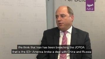 وزیر دفاع انگلیس: [رژيم] ایران برجام را نقض کرده و ما از ایران می خواهیم به آن بازگردد و معتقدیم این بهترین امید برای ثبات منطقه است