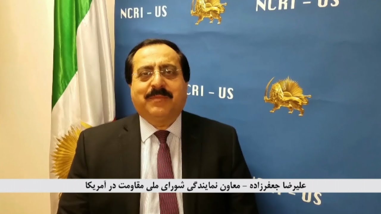 تظاهرات ایرانیان در مقابل کاخ سفید ـ مصاحبه علیرضا جعفرزاده با تلویزیون الحره