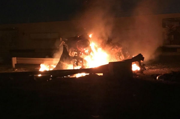 حمله موشکی شبه نظامیان عراقی خامنه ای به منطقه سبز و فرودگاه بغداد (پایگاه نیروهای آمریکایی)