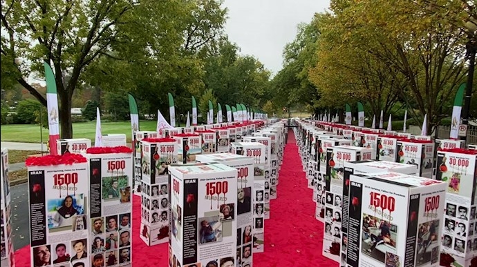 نقض حقوق بشر در ايران ـ  سخنراني و نمايشگاه در مقابل وزارتخارجة آمريكا چهارشنبه 30 مهر 99 قسمت دوم