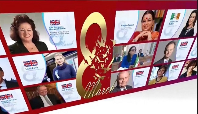 کنفرانس بین المللی ۸ مارس ـ روز جهانی زن ـ ارتباط اشرف ۳ با ۱۵۰۰ نقطه در ۳۴ کشور