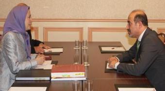 واکنش هراس آلود مقامات رژیم به دیدار احمد جربا و مریم رجوی در پاریس