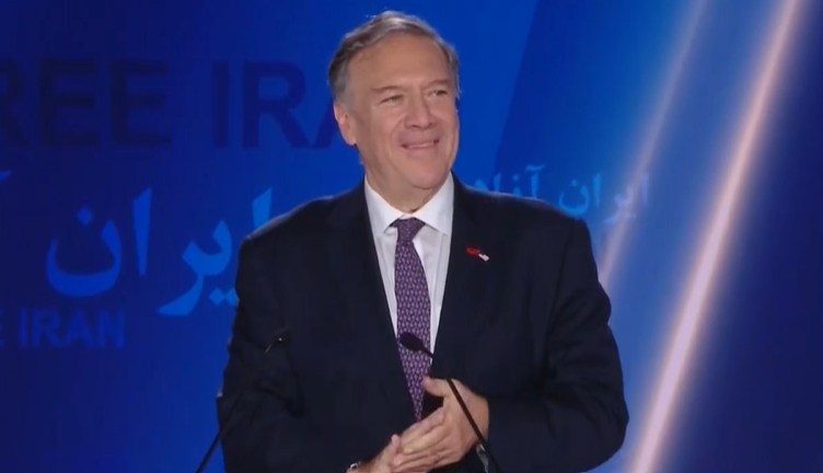 سخنراني مایک پمپئو در گردهمایی مجاهدین در اشرف۳