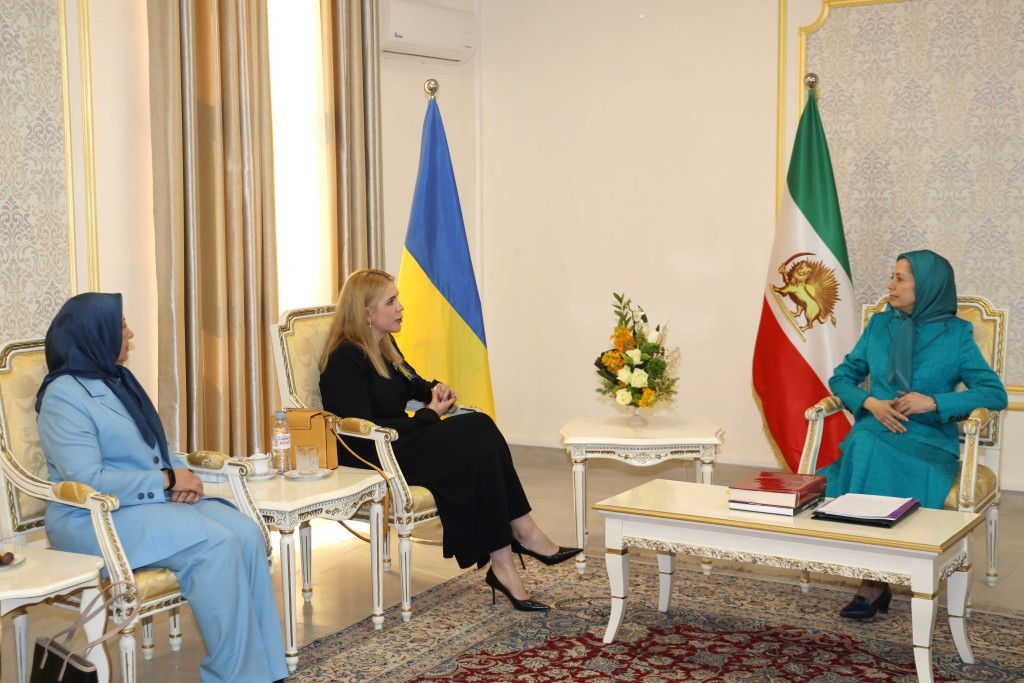 دیدار خانم مریم رجوی با خانم کی‌یرا رودیک نماینده پارلمان و رهبر حزب صدای اوکراین