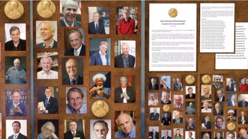بیانیه مشترک ۳۵تن از برندگان جایزه نوبل در حمایت از تظاهرات و گردهماییهای جهانی ایران آزاد ۲۰۲۲