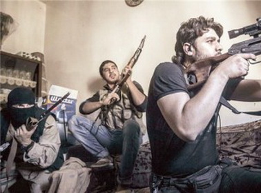 درگيري هاي رزمندگان سوري در مرز غربي سوريه