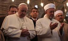پاپ فرانسيس در مسجد آبي استانبول دعا كرد