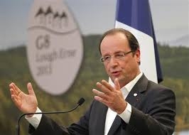 اولاند: موضع فرانسه در برابر برنامه اتمي ايران سخت باقي خواهد ماند