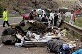 رتبه اول ايران در مرگ و مير حوادث ، برابر4 ميليون سال عمر مفيد مردم