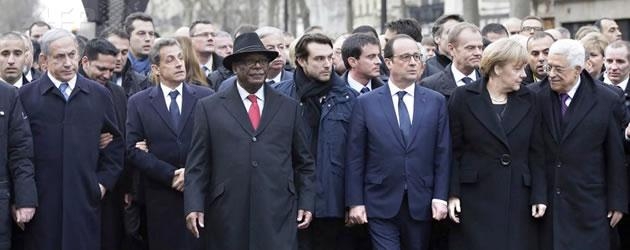 ۳میلیون و ۷۰۰هزار فرانسوی در تظاهرات علیه تروریسم و بنیادگرایی