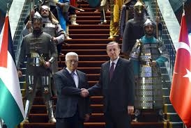 استقبال رسمي اردوغان رئيس جمهور تركيه از محمود عباس رئيس دولت فلسطين