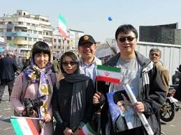 تصاوير سانديس خورهاي چيني در راهپيمايي 22 بهمن رژيم