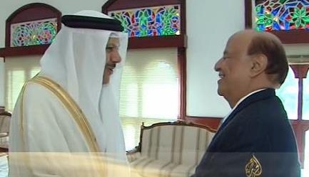 ملاقات دبير كل شوراي همكاري خليج فارس با رئيس جمهور يمن و حمايت از حكومت قانوني يمن