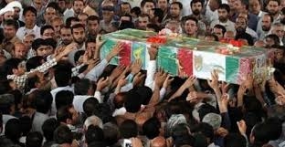 تشييع جنازه مزدوران پاكستاني  سپاه پاسداران در قم