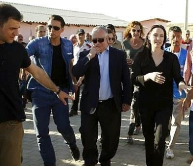 بازديد آنجلينا جولي از اردوگاه پناهجويان سوري در تركيه