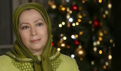 يك پيام همبستگي كريسمس از مريم رجوي